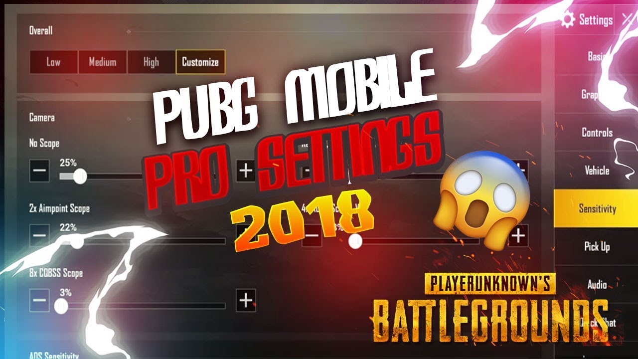 ðŸ”¥ The Best PUBG Mobile Pro Settings 2018: for visibility and aiming  (Levinho,Izzo,Yanrique,) ðŸ”¥ - 