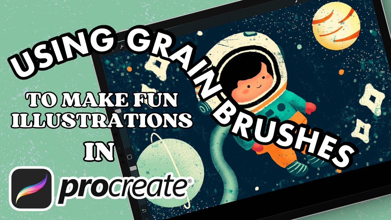How to use Grain Brushes in Procreate | Procreate Tutorial | How to ...