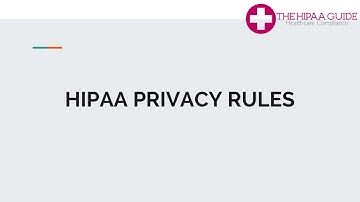 HIPAA Privacy Rules