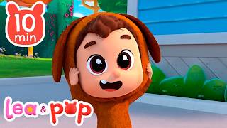 Cabeza hombros rodillas pies | Estaban diez en la cama | Lea & Pop | Canciones infantiles