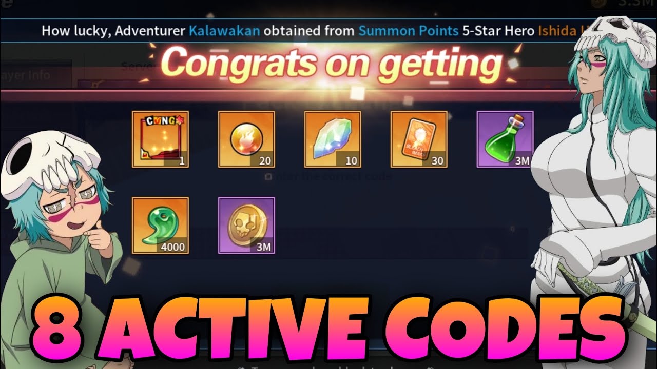 8 ACTIVE GIFT CODES in Bleach Blood War as of July 13 YouTube