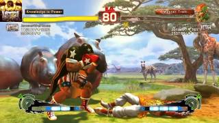 Balrog stun combos & double perfect on Dhalsim