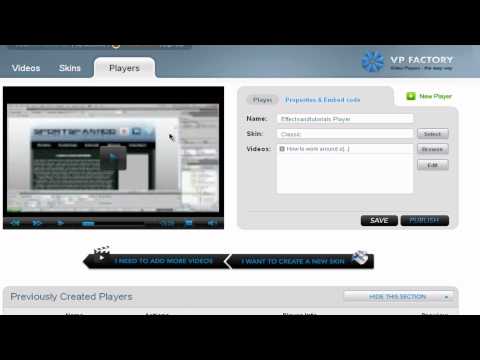 EffectsandTutorials - How to create a custom embeddable videoplayer to your website