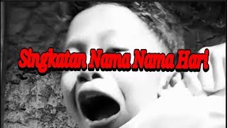 Singkatan Nama Nama Hari