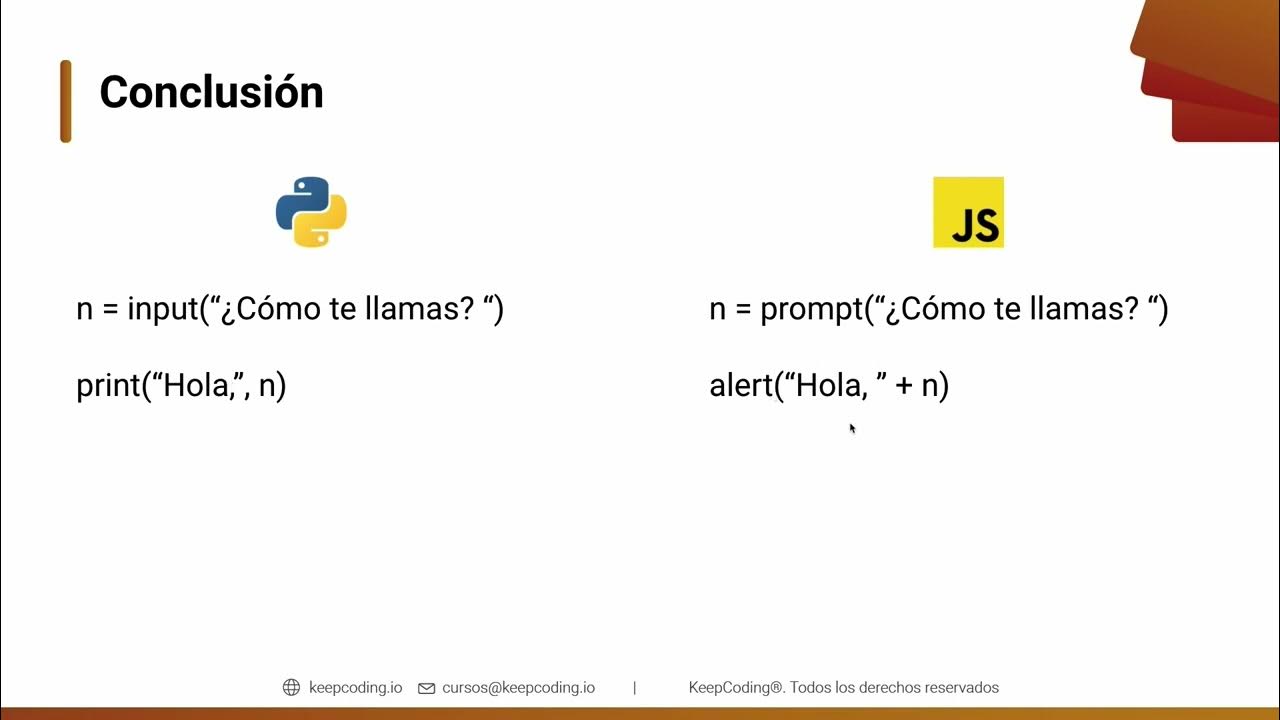 Curso de Programación | Comparación entre JavaScript y Python - YouTube
