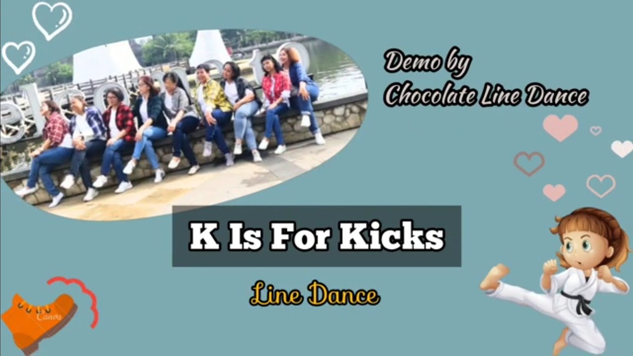 K Is For Kicks Line Dance // Demo // Choreo Christopher Gonzales