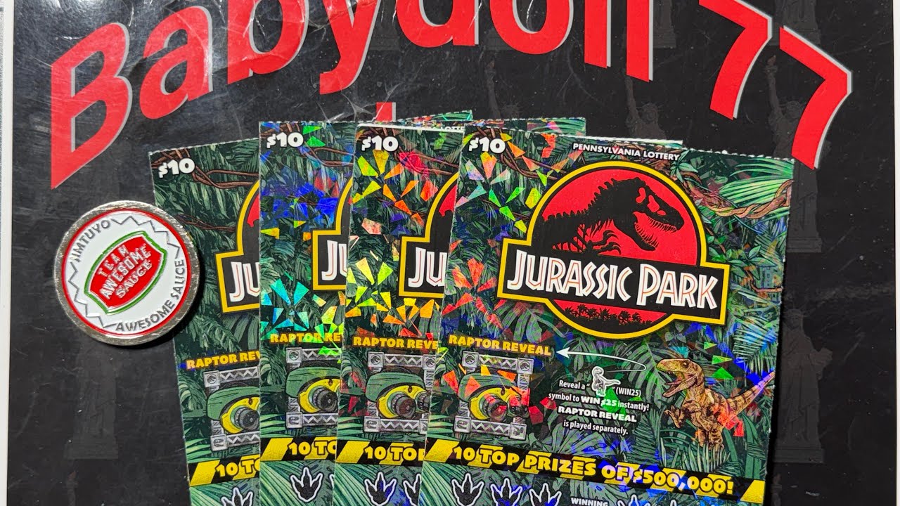 🤩 Wednesday $10s 🎆 $40- Jurassic Park Lottery Scratch Off Tickets 🎊 