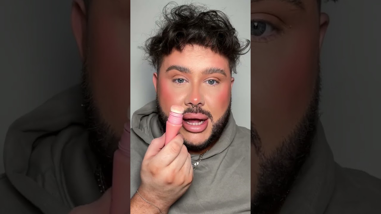 trying the plouise cheek of it liquid blush on my lips wow game over