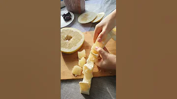 Как почистить помело, чтобы удобнее его было кушать? Покажу способ!