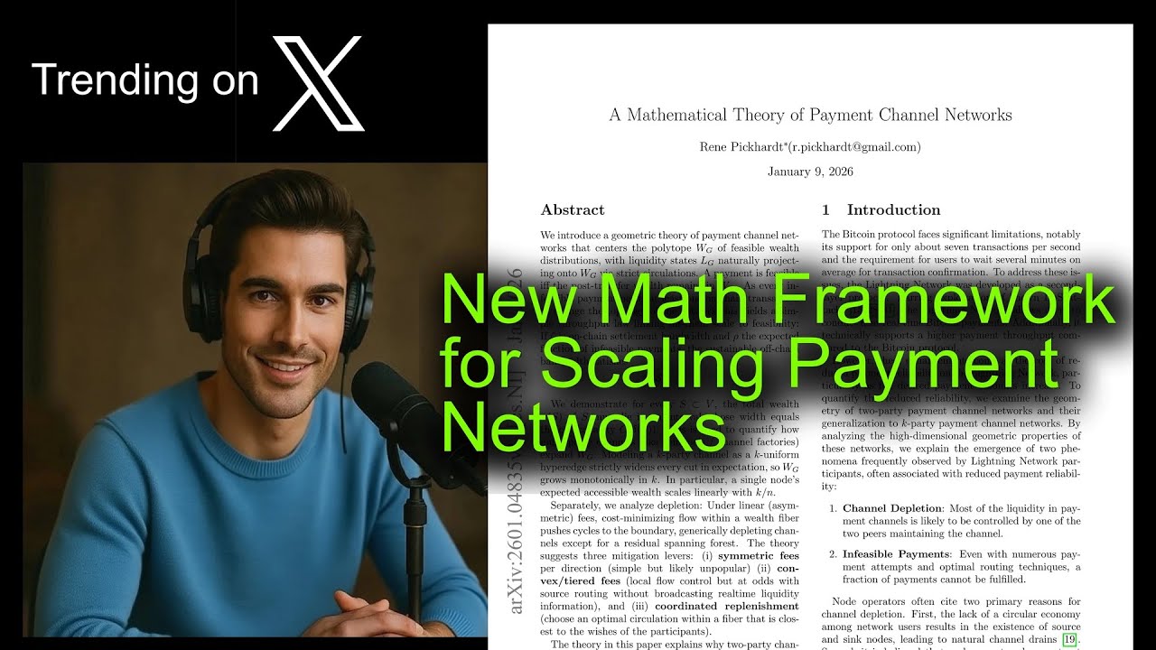 New Math Framework for Scaling Payment Networks - YouTube