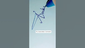 Beautiful name 💙Amber💙 Signature #signature #shorts #calligraphy #trending #shortvideo #art #youtube
