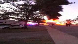 Raw Video: Huge Flames Destroy Trailer