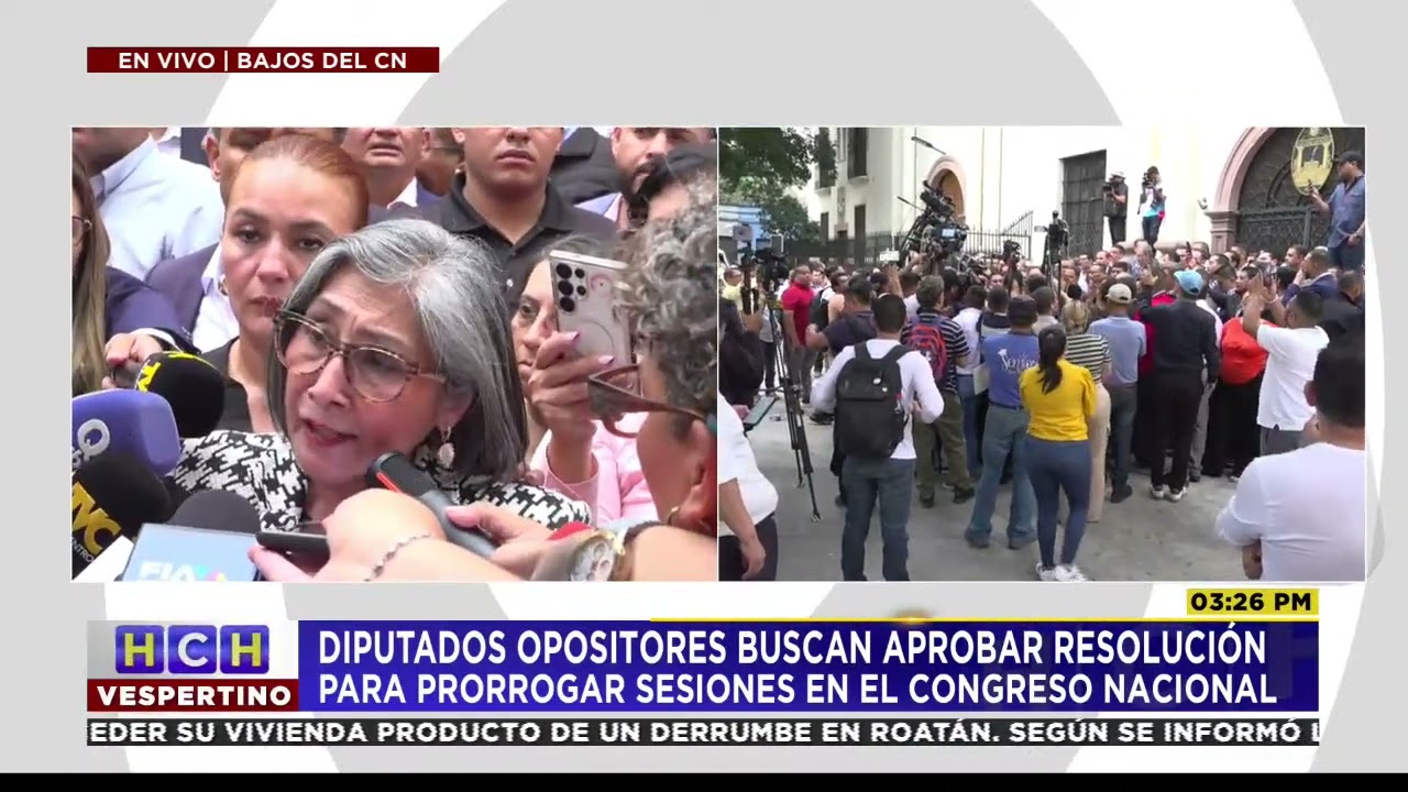 ¡SIGUE LA CRISIS! Diputados hacen plantón en los bajos del Congreso Nacional ante cierre del edifici