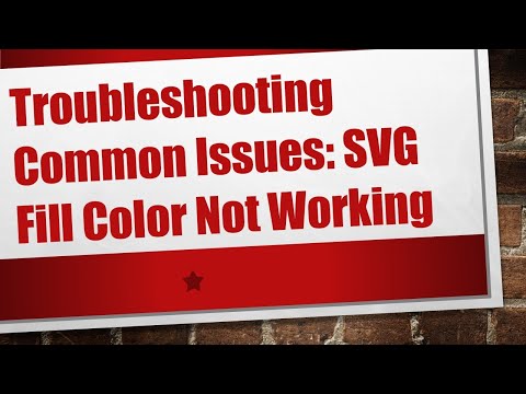 Troubleshooting Common Issues: SVG Fill Color Not Working