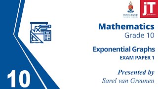 8. Grade 10 Mathematics - Exam Paper 1 - Exponential Graphs