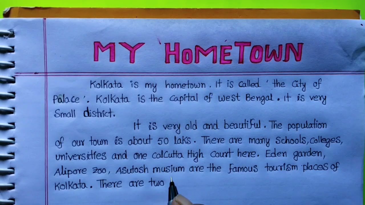 my hometown essay for class 3