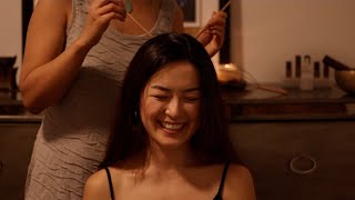 [ASMR] Real Person Scalp Check with Sticks Compilation 2 (Soft Spoken) screenshot 5