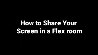 Famous Flex Room: Sharing your Screen Profile