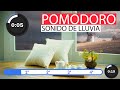 ⛈ Sonido de LLUVIA RELAJANTE para ESTUDIAR ⏱️ POMODORO 4 x 25 | 2h + 15min