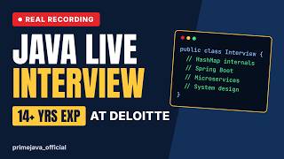 Java Live Interview (REAL RECORDING) | 14+ Yrs Exp at Deloitte