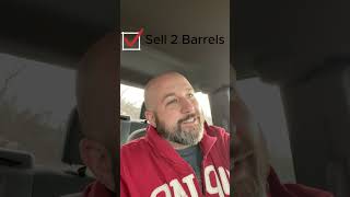 Sold 2 Barrels for $30 — Real-Life Side Hustle Short #sidehustle #flipping #junk #shorts