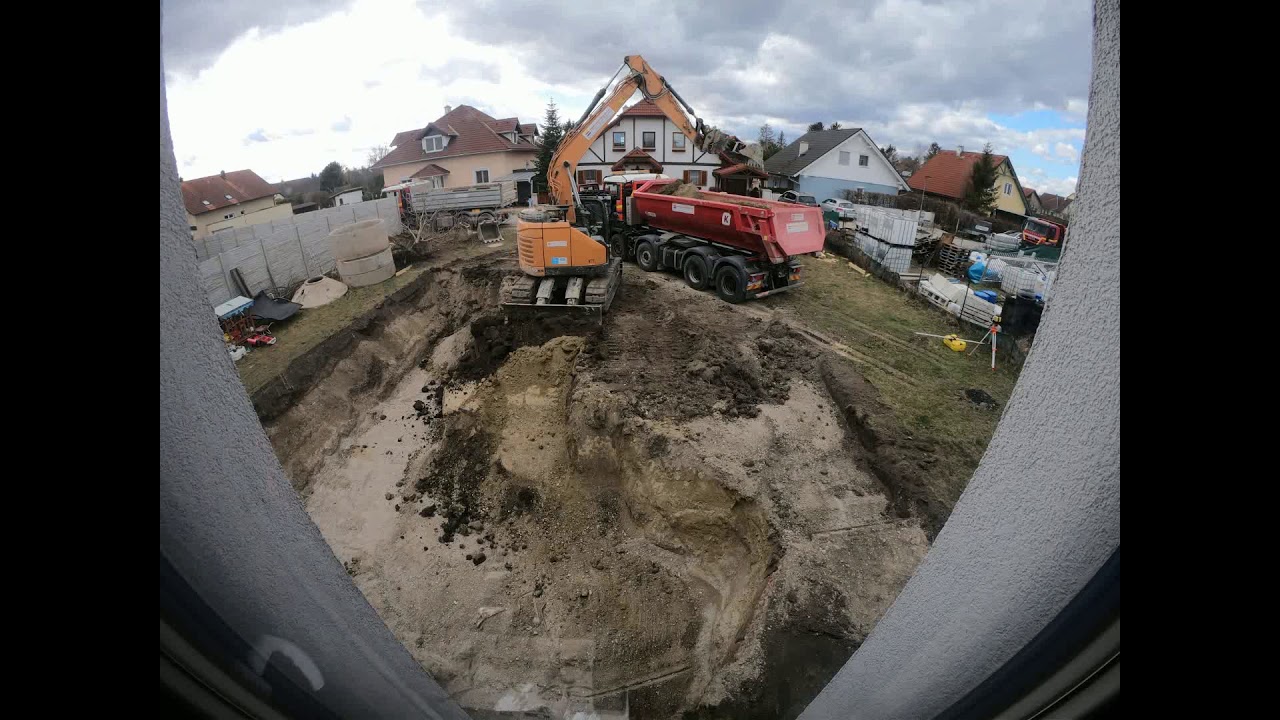 Hausbau Aushub gesamt