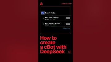 How to create a cBot with DeepSeek