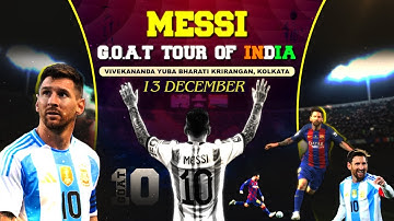 LIVE - Lionel Messi G.O.A.T Tour of INDIA 2025 | Vivekananda Yuba Bharati Krirangan, Kolkata