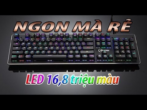 Mở hộp bàn phím cơ K100 bản RGB Thiết kế đẹp LED RGB blue SW