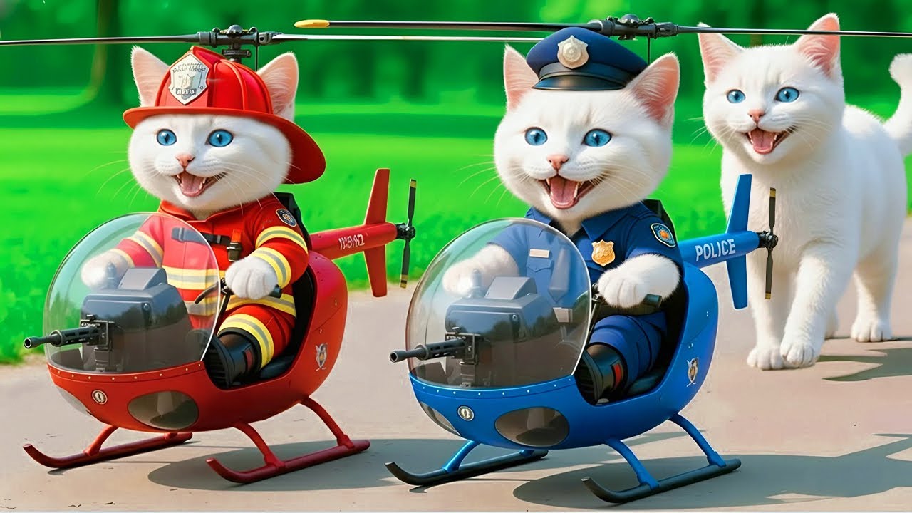 Mama Cat Trims Fur on the Farm and Makes Tiger Hat For Kittens At Home🐾🎩🐯