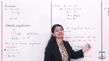 Class 6 - Mathematics - Chapter 9 - Lecture 1 - Linear Equations - Allied Schools