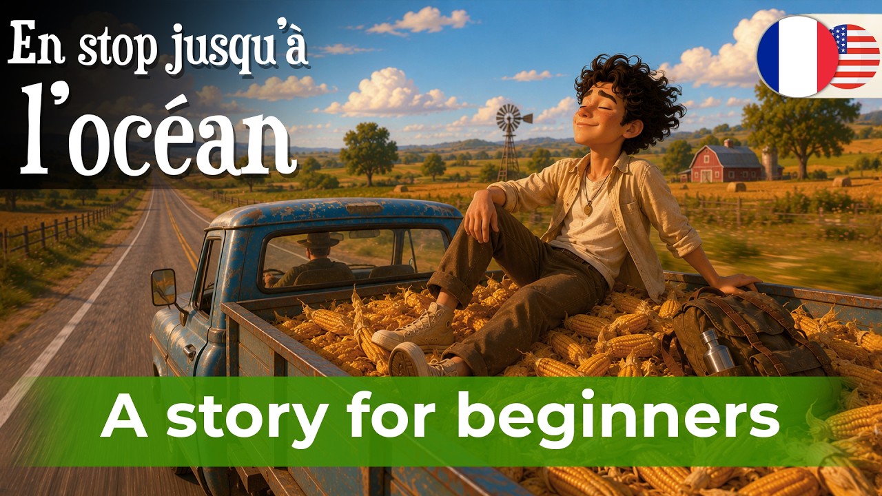LEARN FRENCH Easily with Simple Story (A1-B1) - En stop jusqu’à l’océan