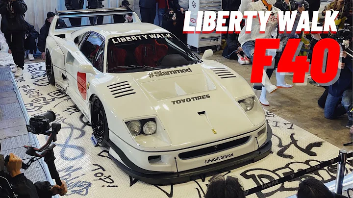 World First LIBERTY WALK FERRARI F40! Slammed, Cut and Wide Body at Tokyo Auto Salon 2023