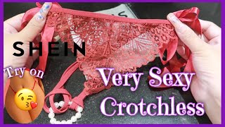 Lingerie Try on Haul : Classic Floral Lace Crotchless Lingerie fr. SHEIN | JustSimplyClaire