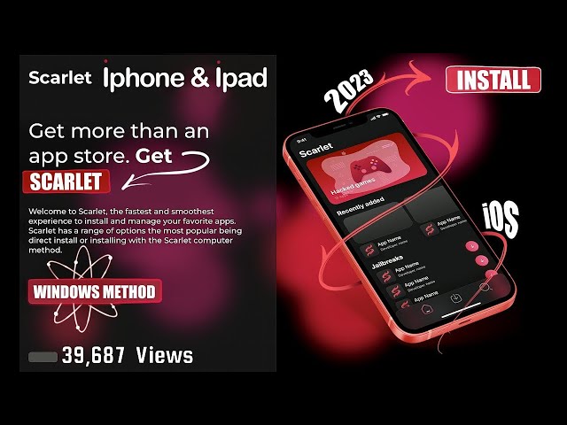 Scarlet ios Sideload Tutorial (Windows)