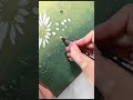 DIY Textured Clock – Stenciled & Hand Painted flowers #diy #homedecor #haidihai #art #stencilart