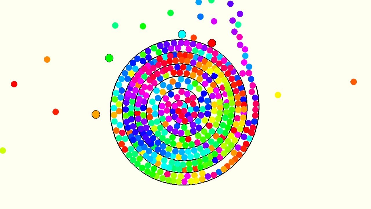 5 satisfying ball and spiral simulations.