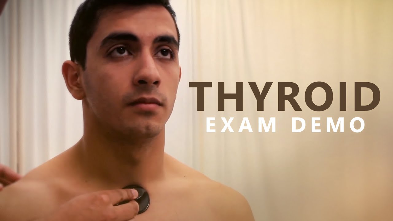 Обследование щитовидной железы — демонстрация экзамена OSCE