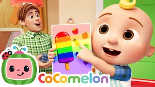 The Colors Song! Rainbow Fruit Popsicles! | Healthy Foods & Snacks | CoComelon Nursery Rhymes