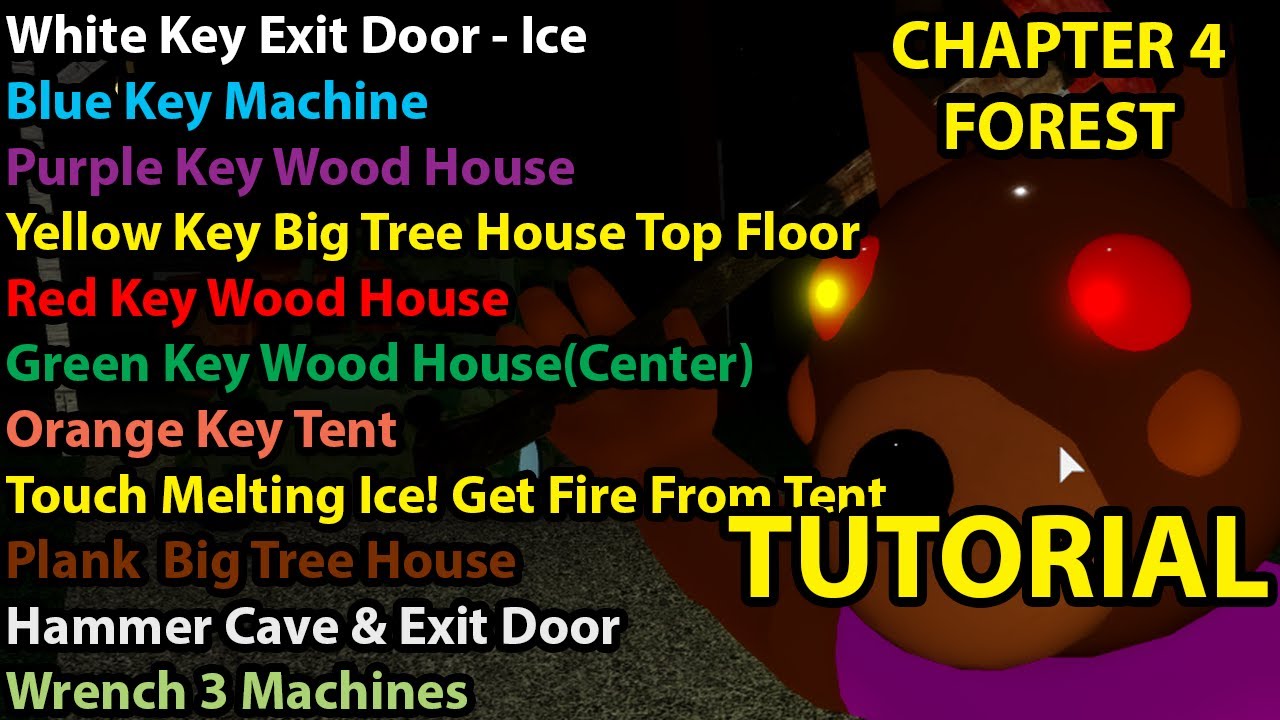 Roblox Piggy Chapter 5 School Tutorial How To Escape 1234 All Ending Bunny Flamingo All Key Location Youtube - purple key roblox