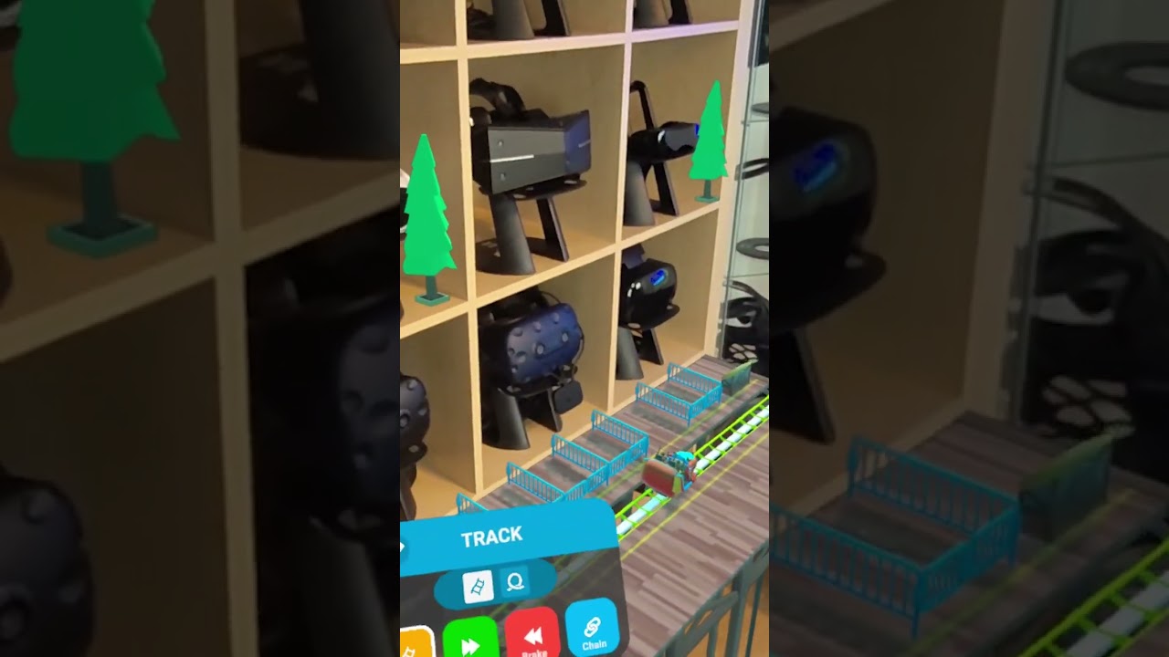 CoasterMania ist eine Achterbahn Simulation mit Mixed Reality Support für Meta Quest 3 