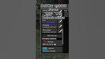 2025 Best Minecraft Server Bedwar and PvP 1.20+ and 1.21+ Bedrock edition #server