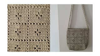 Ep 6 Crochet bag Shoulder flower bag tutorial #crochet #bag #handmade #tutorial #knitting