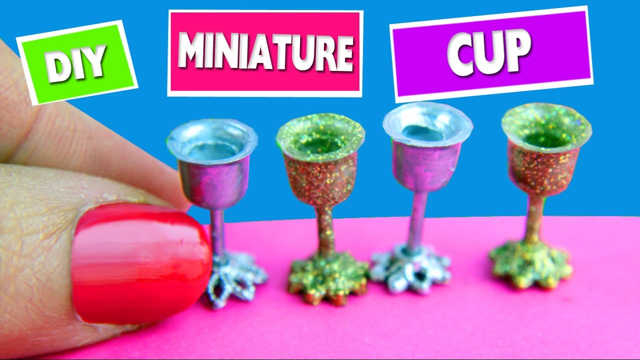 DIY Miniature Dollhouse Glass cups REALLY Works With Liquid 5 Minute diy-miniature-dollhouse-glass-cups-really-works-with-liquid-5-minute
