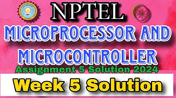Microprocessor And Microcontroller Assignment 5 Solution #week5 2024 #nptel