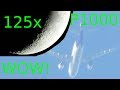 Nikon P1000 zoom video tests. Moon, jet airplane, birds