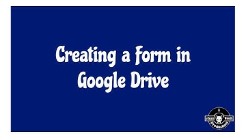 Creating a form in Google Drive & setting email notifications (Walkthrough tutorial)