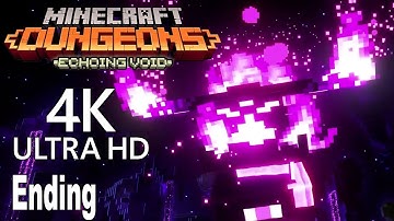 Minecraft Dungeons Echoing Void - Ending [4K]