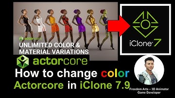 How to change color - Actorcore in iClone 7.9 - color ID - RGB Mask Full Tutorial