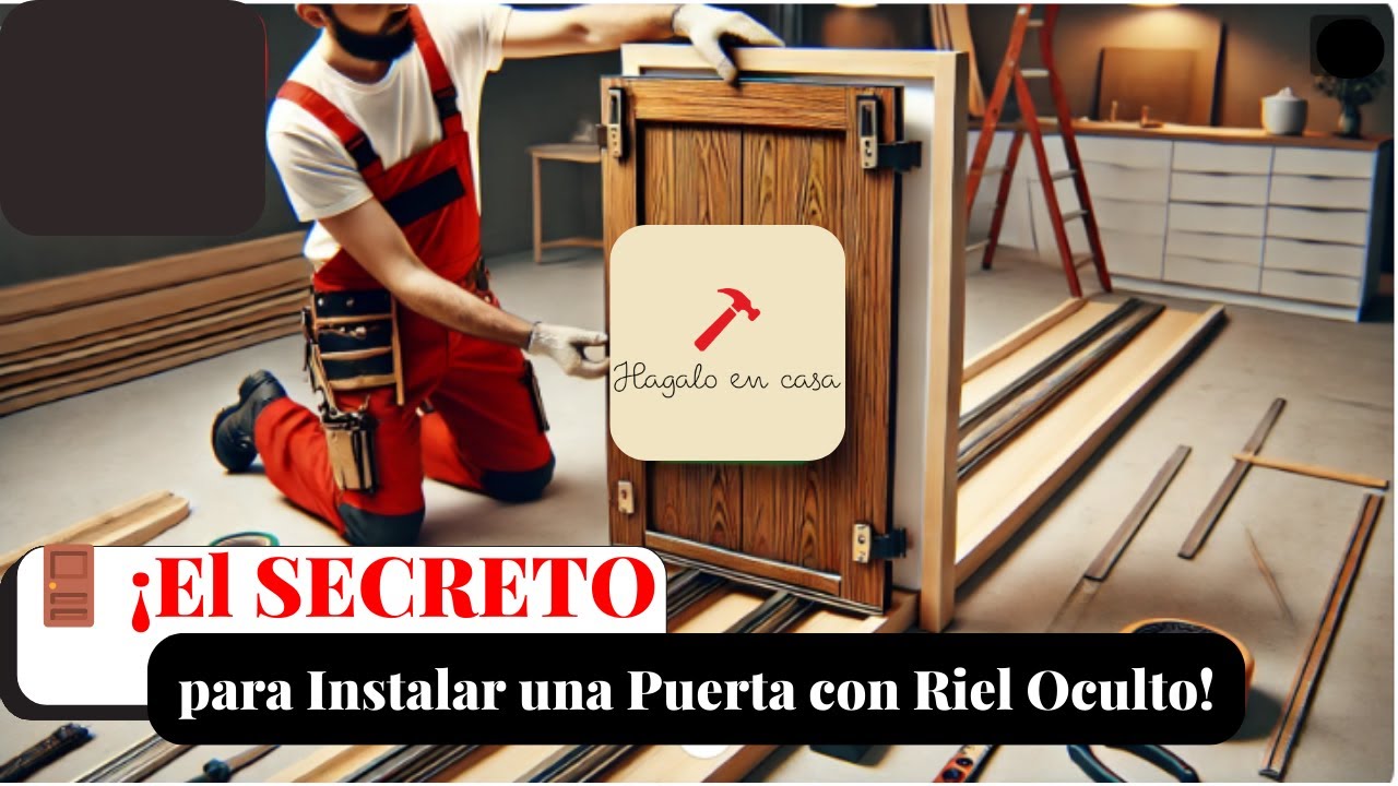 Aprende a Hacer una Puerta con Riel Oculto ECONÓMICO 👌🚪